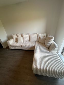Hugo cream two piece sectional