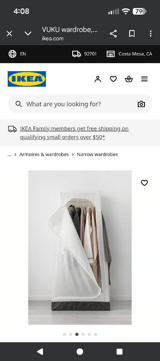 New IKEA VUKU Garment Closet . $10 City Of Orange π