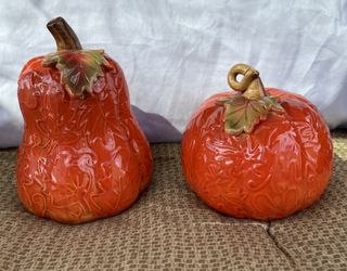 Ceramic Pumpkin And Gourd Decor