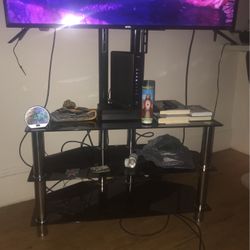 Glass Tv Stand  Fits Up Too 55-60inch  Tv