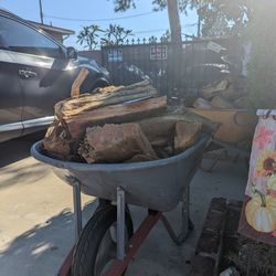 Firewood By The Wheelbarrow Fire Wood