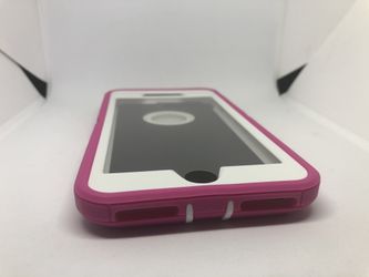 For iPhone 7 Plus / iPhone 8 Plus pink / white hard case funda cover protector