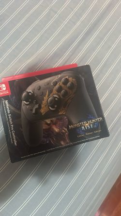 Nintendo switch pro controller (Monster hunter Rise edition)