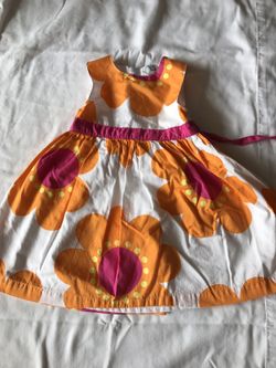 Orange flowers dress