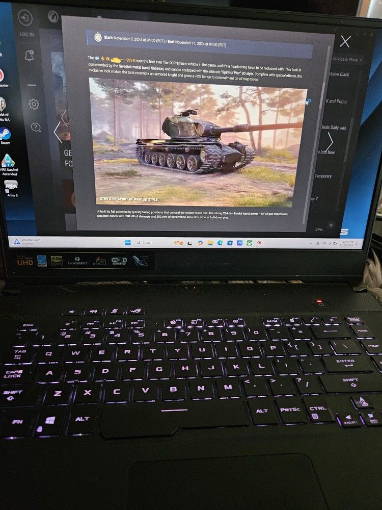 Republic Of Gamers i7 Laptop