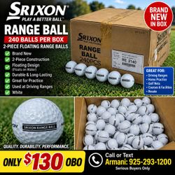 NEW Srixon Range Golf Balls ā 240 Count ā $130 OBO