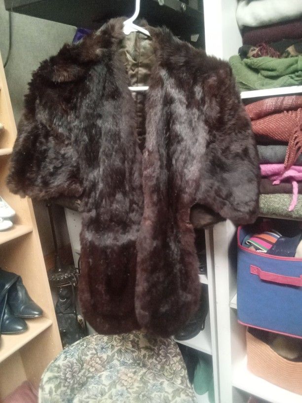 Vintage Fur Shawl
