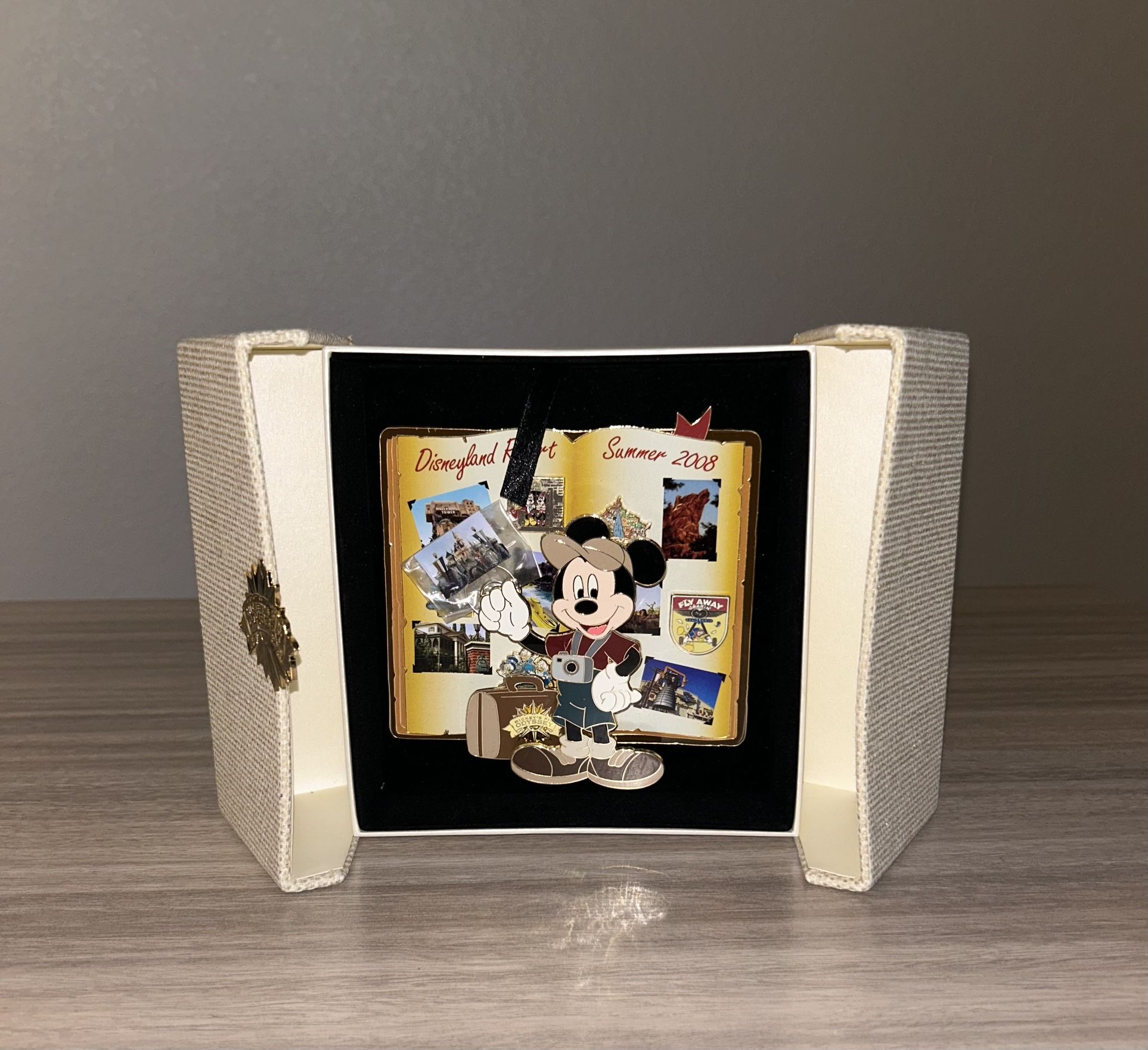 New Disney Mickey Odyssey Pin HUGE Box LE of 250 +Map Disneyland DLR DCA Rare