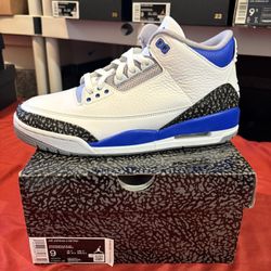 Jordan 3 Blue Racer