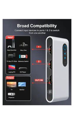 Ivanky 8k Hdmi 2.1 Two Way Switcher New In Box 🔥 