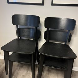 Black Wooden Chairs