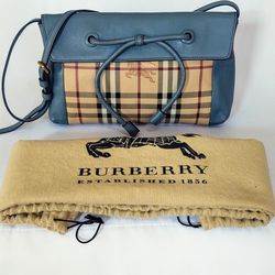 Authentic Burberry  Leah Knot Haymarket Crossbody Bag