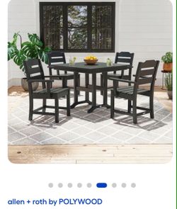NEW PATIO DINING SET (TABLE SMALL SCUFF)