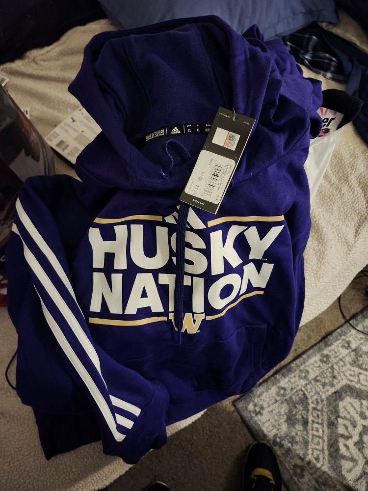 Brand New Huskies Adidas Hoodie. $80 On Price Tag Sell For $40