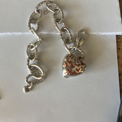 Brighton Power Of Pink Heart Locket Charm Bracelet.    $25.00