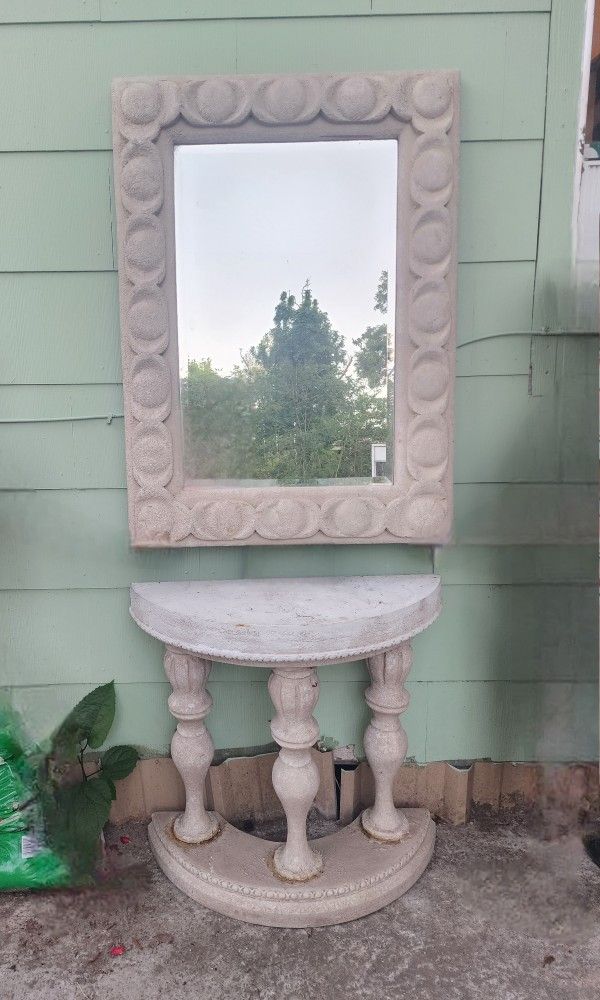 Mirror And Table