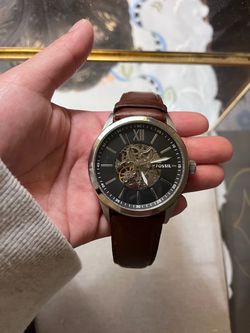 Fossil  Automatic Watch Brown Leather