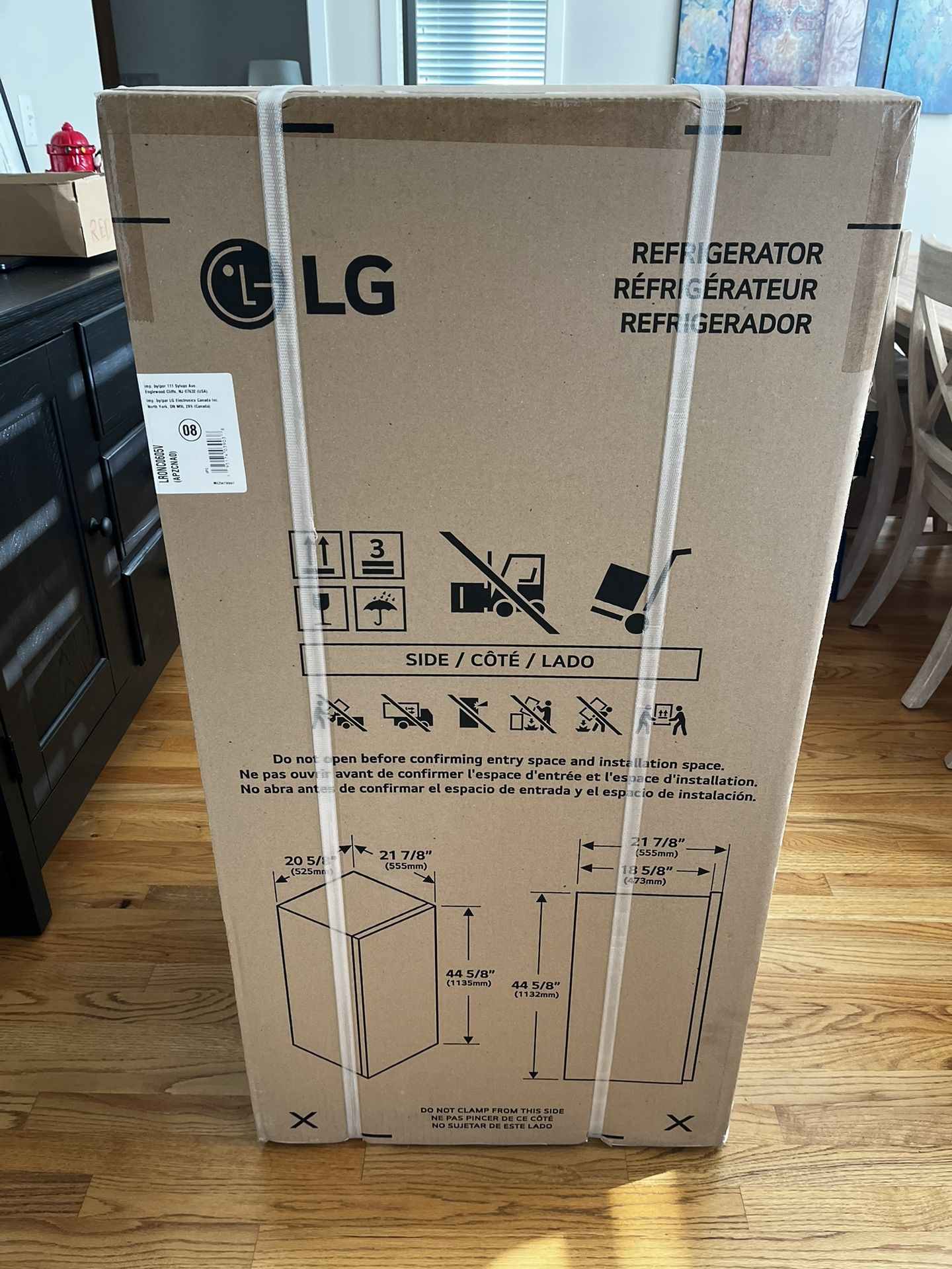 LG 6cu Foot Single Door Refrigerator | Brand New - In Box 