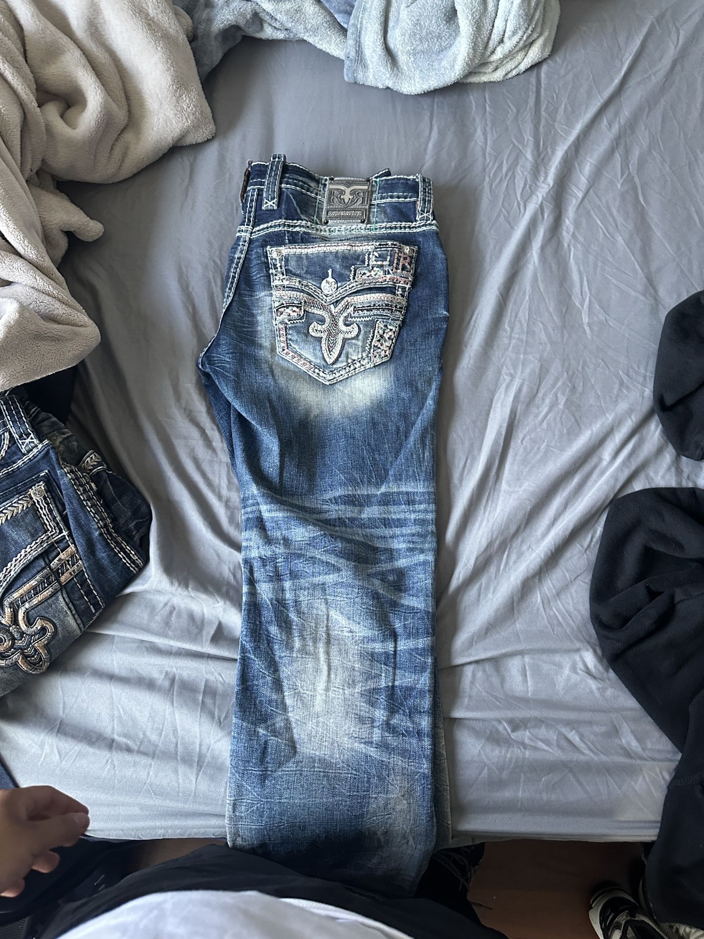 Mens rock revival jeans size 36