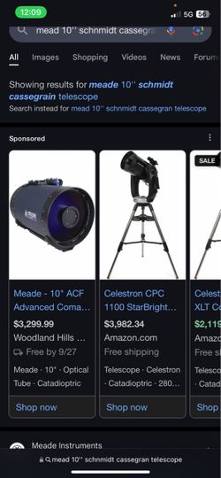 MEAD TELESCOPE used twice !!