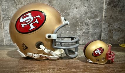 San Francisco 49ers Miniature Collectible Helmet – Great for Fans! 🏈