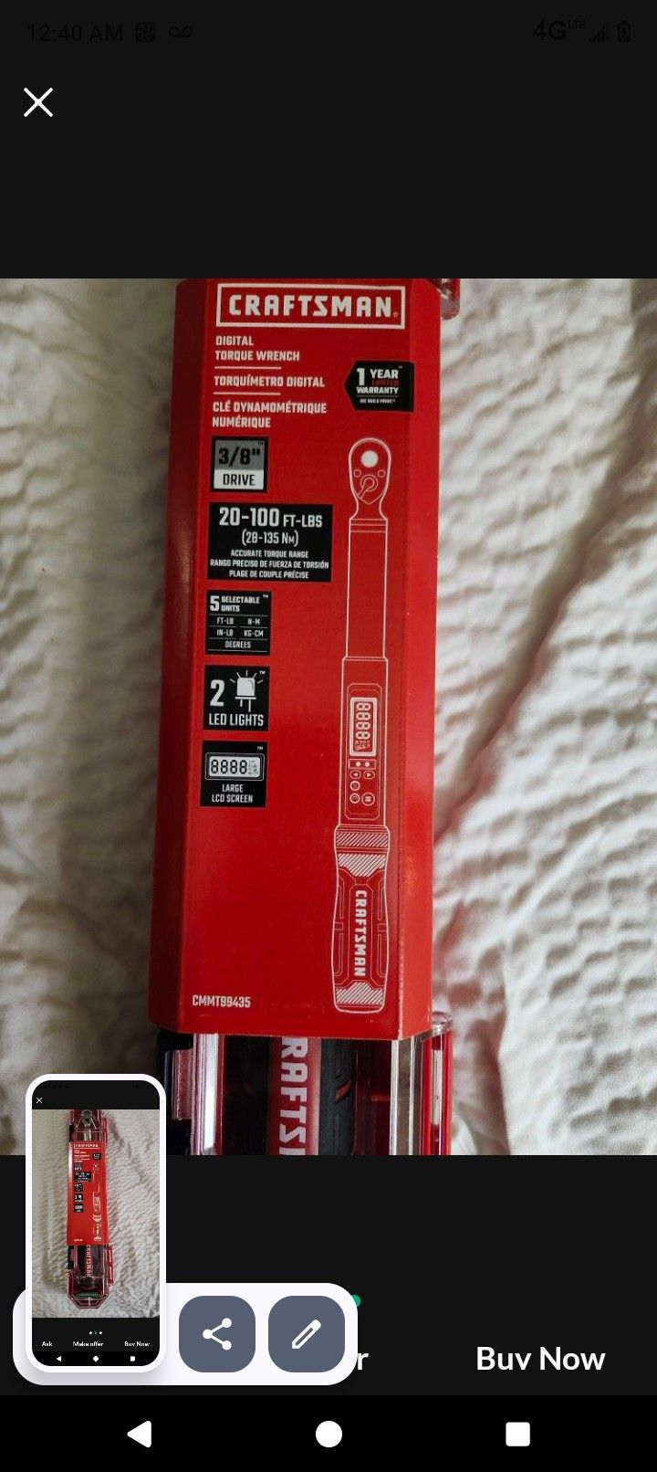 Craftsman Digital Torque Wrench