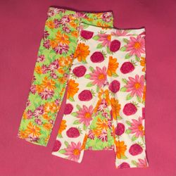 Circo Floral Fruit Capri Leggings Set of 2