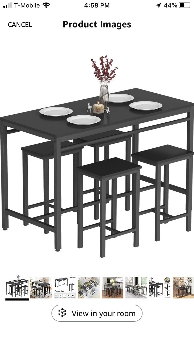 Black Dinning Table