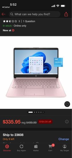 Hp Stream Laptop 14”