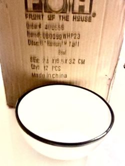 NEW FOH Harmony Tall Bowls – 12 Piece Sealed Case – $100