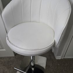 ✨$200 - OBO | Set of 2 White Swivel Bar Stools | Modern & Comfy! ✨