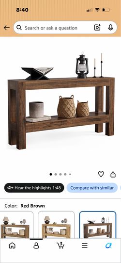 Entrance Table sofa table new in box