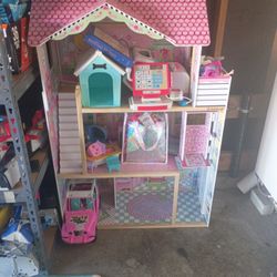 wooden Barbie house 