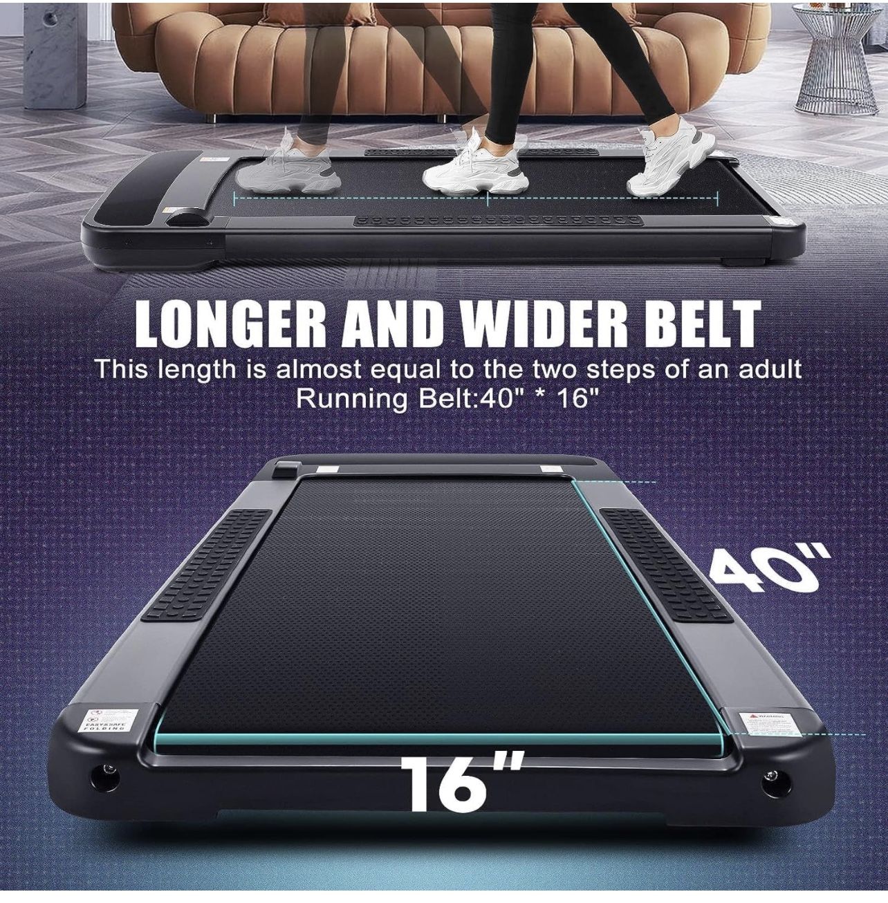 Ancheer Home caminadoras, 2.25HP 2 en 1 caminadora plegable