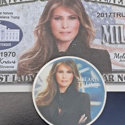 First Lady Melania Trump Coin And Bill Lot 