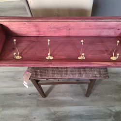 Rack with 4 Hooks / Perchero (Wood)