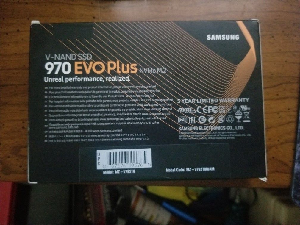 Samsung Evo Plus.