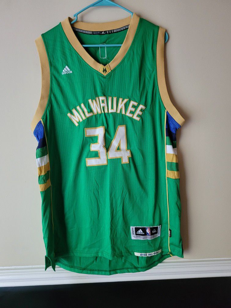 Giannis Antetokounmpo Milwaukee Bucks NBA Jersey XXL