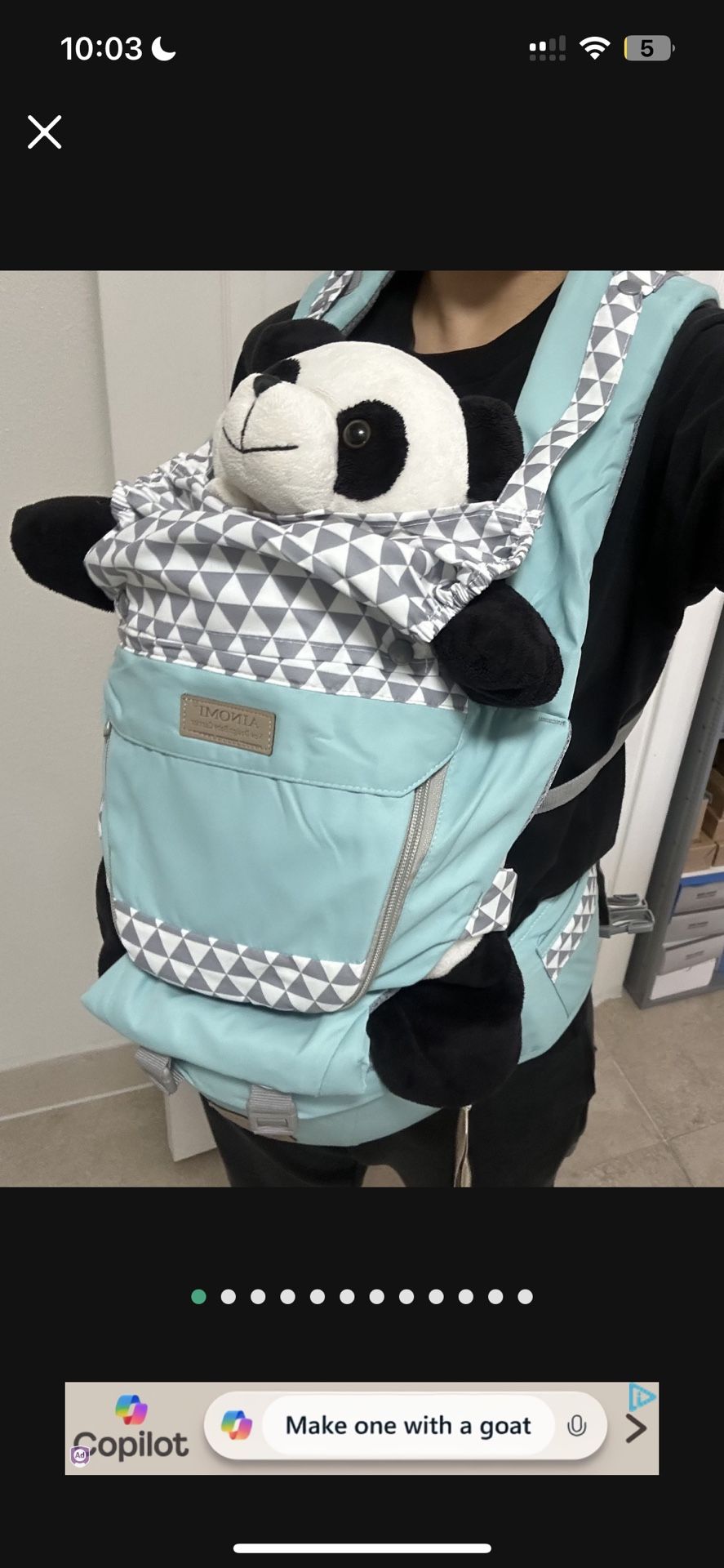 New Baby Carrier Ergonomic Infant Carrier with Hip Seat Kangaroo Bag Soft Baby Carrier Newborn to Toddler 7-45lbs Front and Back Baby Holder Carrier