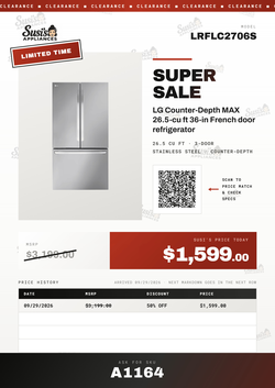 LG LRFLC2706S French Door Refrigerator