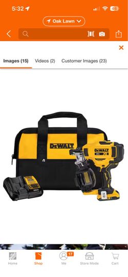 DEWALT 20V XR Cordless Roofing Nailer Kit