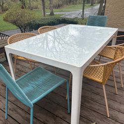 Room & Board Custom Table + CB2 Chairs 