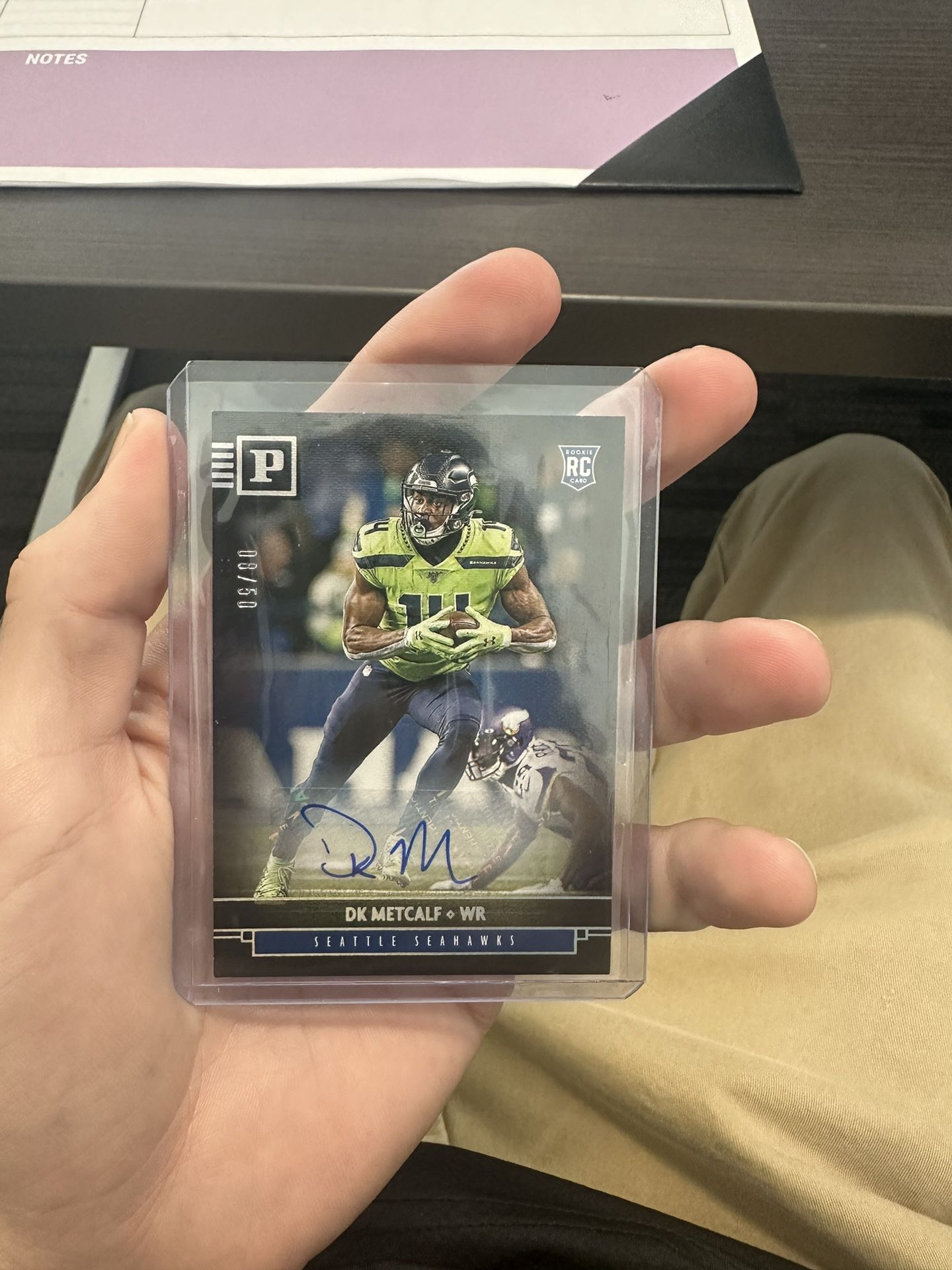 2019 Chronicles Seahawks Rookie DK Metcalf Rookie Auto /50