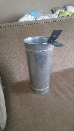Galvanized metal,vase