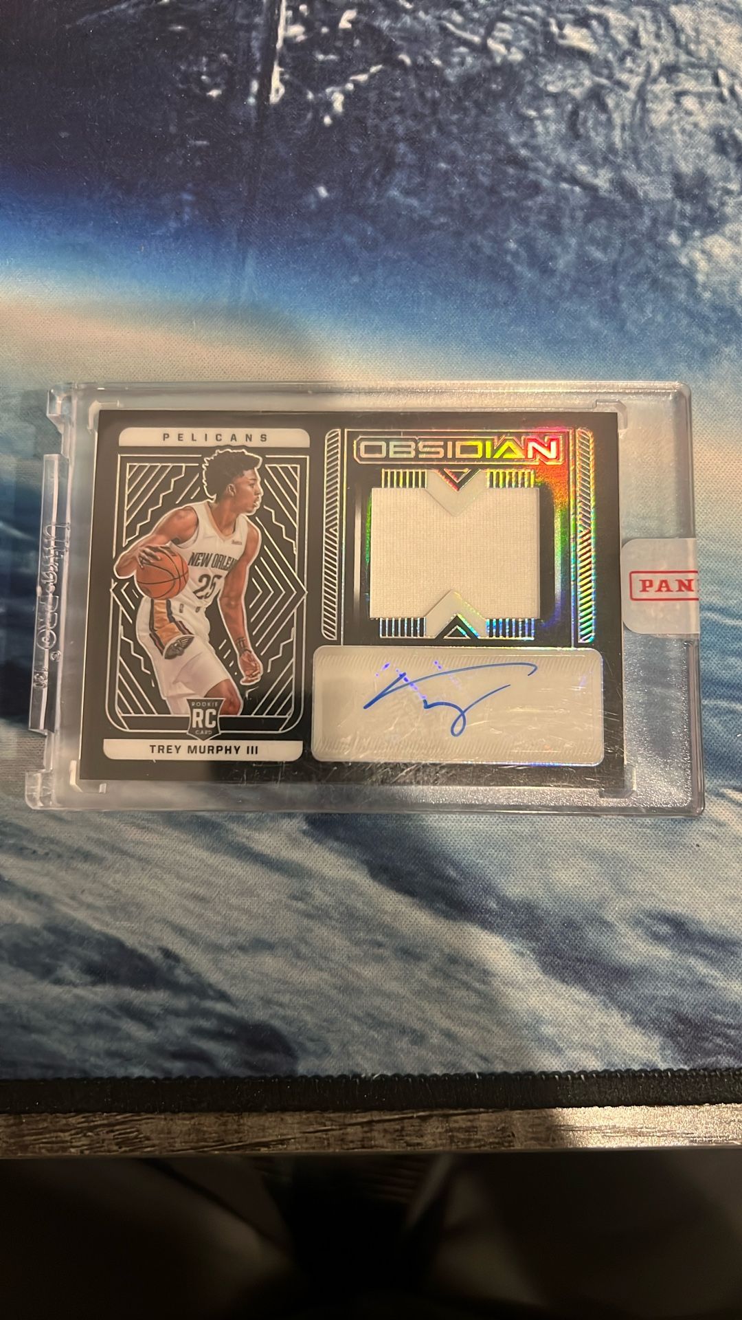 Panini Obsidian Trey Murphy III RC Rookie Jersey Auto 03/99 Pelicans 212