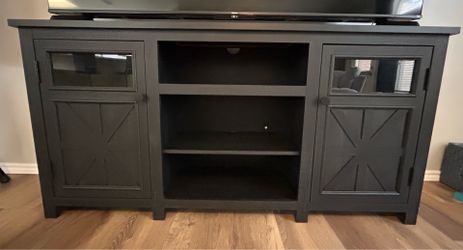 Black TV Stand - Excellent Condition