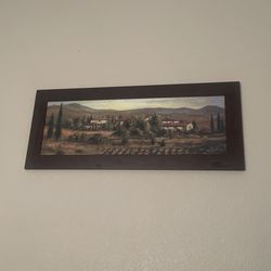 Framed Italian Countryside By Joe Sambataro Print