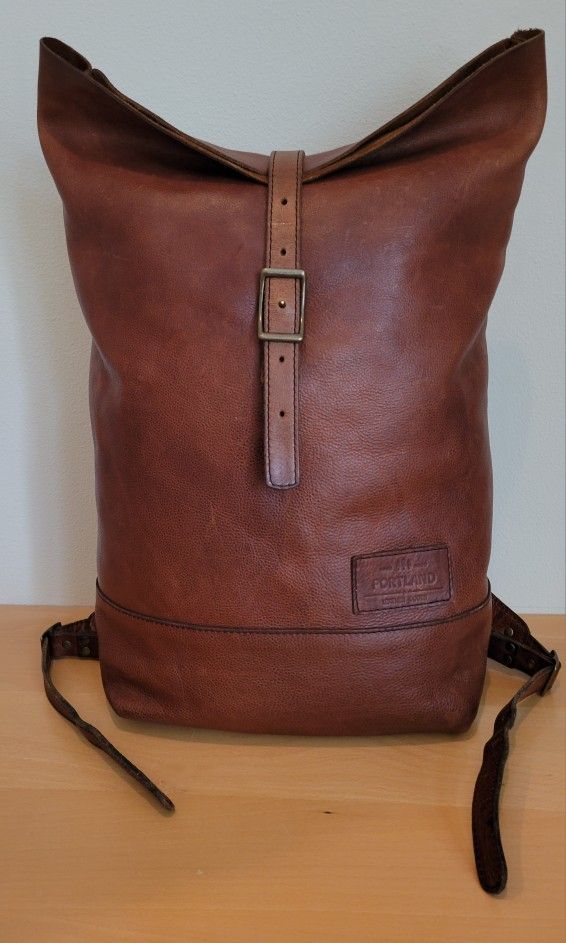 Portland Leather Goods Roll Top Backback 