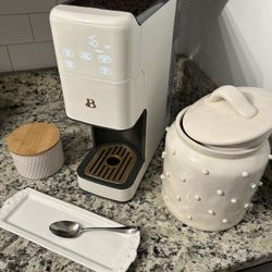 $80 • Coffee Grinder, Spoon Rest, Sugar Canister Etc.