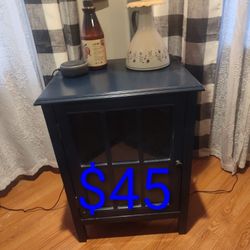 Side Table Storage Cabinet 